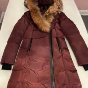 NWT Mackage Kay Down Coat - Burgundy - Small